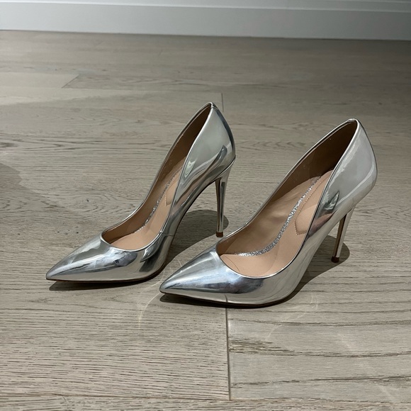 ALDO Stessy Silver High Heel Pumps